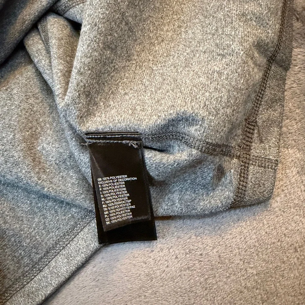 The North Face Tech 1/4 Zip Fleece Mens Large Asphalt Grey Heather NF0A3LHB7D1-L